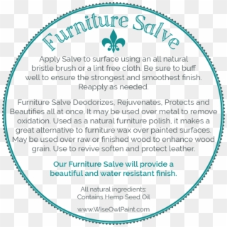 Our Furniture Salve Is Now Available In Riotous Rain, - Circle Clipart