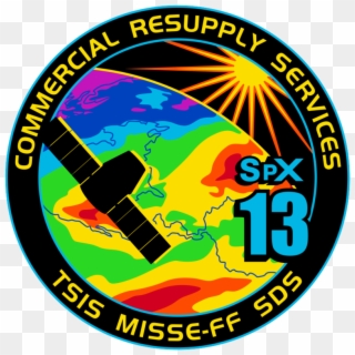 Spacex Crs 13 Mission Patch Image Credit Spacex - Crs 13 Mission Patch Clipart