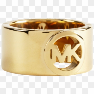 Michael Kors Logo Chunky Gold Ring - Bangle Clipart