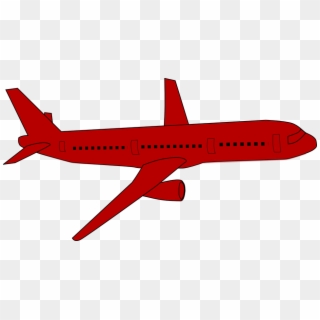 Flight Clipart Jet Airplane - Aeroplane Red - Png Download