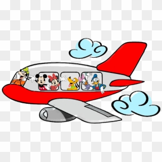 Mickey & Pals Clipart - Mickey Mouse On A Plane - Png Download