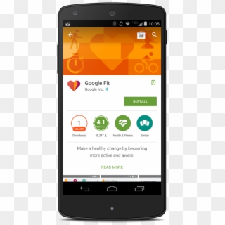 Google Fit Banner In Play Store - Search Page Results App Mobile Clipart