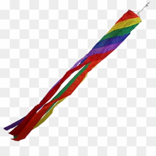 Image Of Diagonal Rainbow Windsock - Flag Clipart