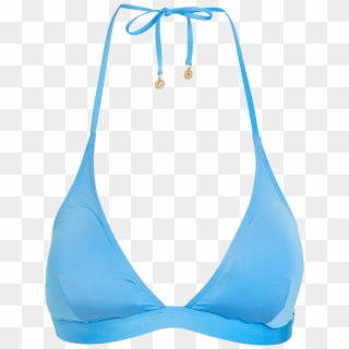 Bikini Bra Triangle Blue Clipart