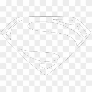 Dc Comics Symbols By Mr-droy On Clipart Library - Draw Man Of Steel Symbol - Png Download