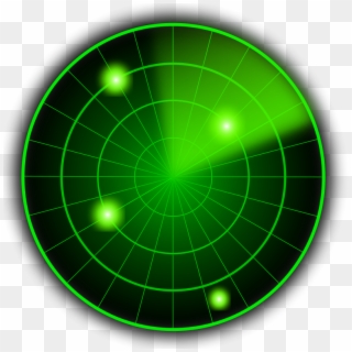 On The Radar - Green Radar Clipart