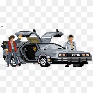 Main Image Back To The Future By Thatboi - Back To The Future Pixel Art Clipart