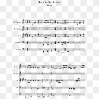 Back To The Future Sheet Music 1 Of 10 Pages - Sheet Music Clipart