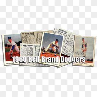 1960 Bell Brand Dodgers Baseball Cards - Flyer Clipart