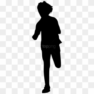 Free Png Kid Running Silhouette Png - Silhouette Running Man Png Clipart