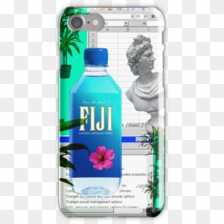 Fiji Water Vaporwave Iphone 7 Snap Case - Fiji Water Iphone Case Clipart