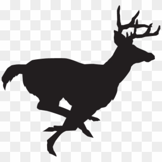14930 - Running Deer Silhouette Clipart