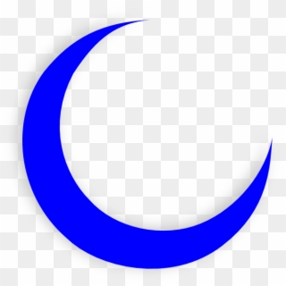 Full Blue Moon Clipart - Blue Crescent Moon Png Transparent Png