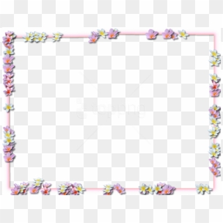 Free Png Flowers Borders Png Pic Png - Transparent Png Flower Borders Clipart