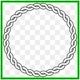 Unbelievable Nautical Rope Border Circle Dna Black - Caim Celtic Symbol Clipart