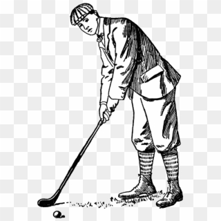Being Hit By Golf Balls Really Hurts - Vintage Golf Clip Art - Png Download
