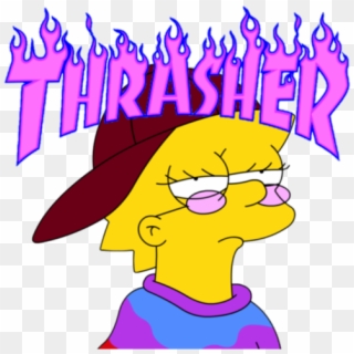 Thrasher Flame Logo Png Clipart
