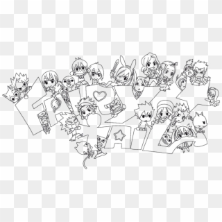 Fairy Tail Anime Chibi Coloring Pages Yvaqq0q Fairy - Fairy Tail Chibi Characters Drawing Clipart