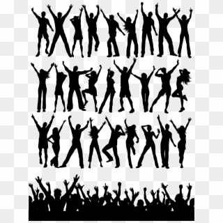 Party People Silhouettes Clipart
