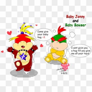 Nintendo Villains Images Baby Jonny And Baby Bowser - Baby Bowser And Bowser Clipart