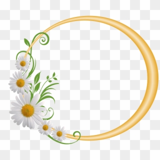 Floral Circle Frame Png Clipart