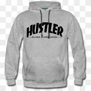 Hustler Thrasher Logo Gray Premium Hoodie Men's Premium - Sweatshirt Clipart