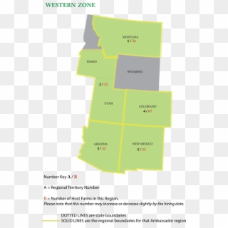Ambassador Western Zone - Map Clipart