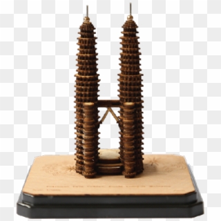 Mini 3-d Miniatures - Petronas Twin Tower Miniature Clipart