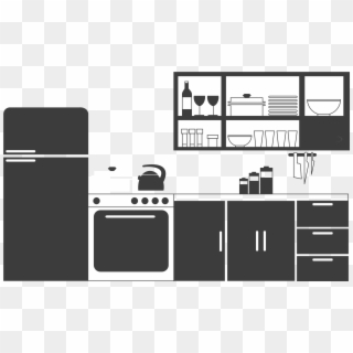 Kitchen Png - Modular Kitchen Icon Png Clipart