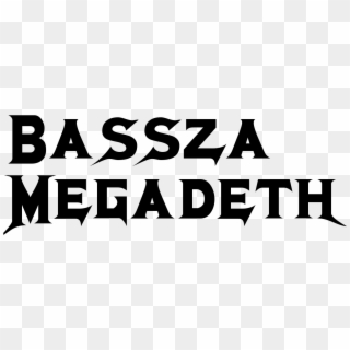 Megadeth Font And Megadeth Logo - Black-and-white Clipart