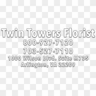 Twin Towers Florist - Calligraphy Clipart