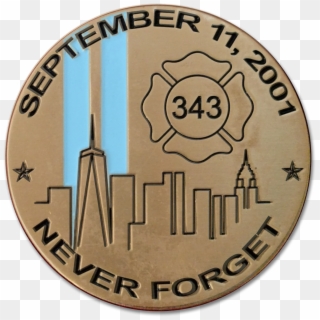 9-11 15th Anniversary Coin Frnt Bk - Circle Clipart