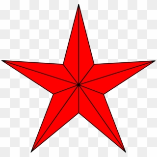 Red Star White Background Clipart