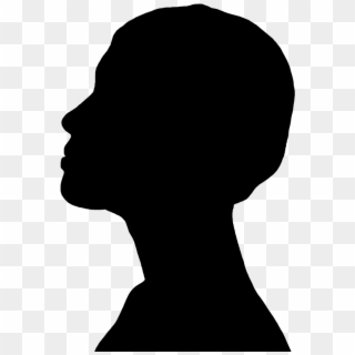 Face Silhouettes Of Men Women And Children - Face Profile Silhouette Transparent Clipart