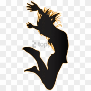 Free Png Download Jumping Girl Silhouette Png Images - Jumping On Trampoline Silhouette Clipart