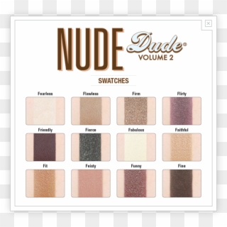 Nude Dude® Nude Eyeshadow Palette - Nude Dude Clipart