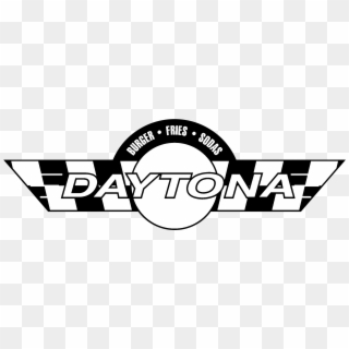 Daytona Logo Black And White - Graphic Design Clipart