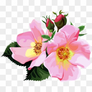 Rose Bouquet Cl - Flower Design Clipart Transparent - Png Download