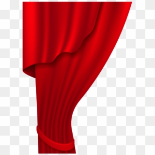 Red Clipart Curtains - Curtain - Png Download