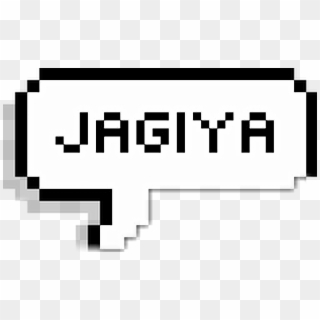 Jagiya Korean Speech Pixel Bubble Png Got7 Logo Gold - Graphic Design Clipart