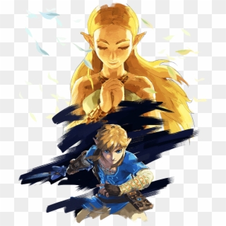 Breath Of The Wild Review - Zelda Et Link Breath Of The Wild Clipart