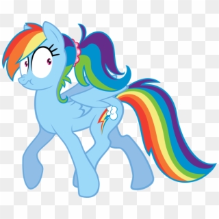 Pony Rainbow Dash Mammal Vertebrate Horse Like Mammal - Mlp Rainbow Dash Ponytail Clipart