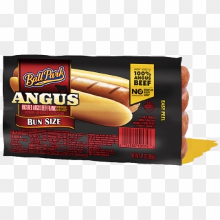 Ball Park Bun Size Angus Beef Hot Dogs - Ball Park Franks Clipart