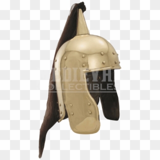 Medieval Helmet Ponytail Clipart