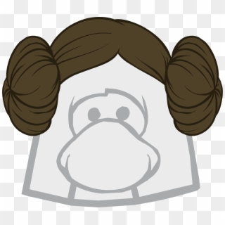 Star Wars Princess Leia Clipart - Club Penguin Red Wig - Png Download