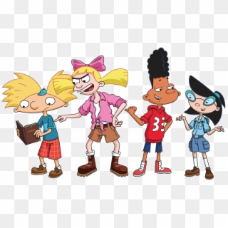 At The Movies - Hey Arnold Characters Clipart