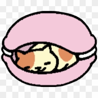 Peaches In The Pink Macaron Clipart