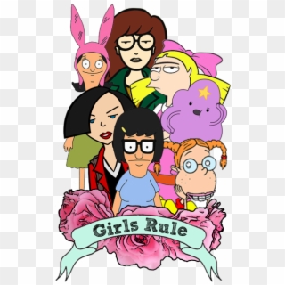 Adventure Time Girls Daria Hey Arnold Girls Rule Jane - Women Supporting Women Png Clipart