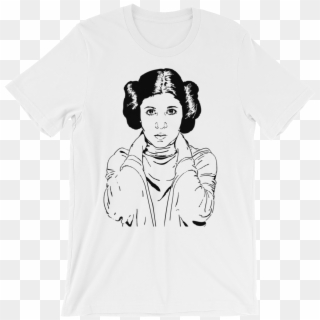 Princess Leia Portrait T-shirt - Sketch Clipart