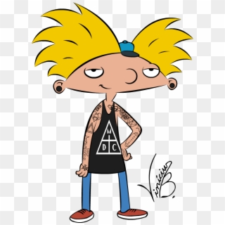 Hey Arnold With Tattoos Clipart